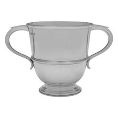 Antique Sterling Silver Trophy Cup or Loving Cup - London 1922
