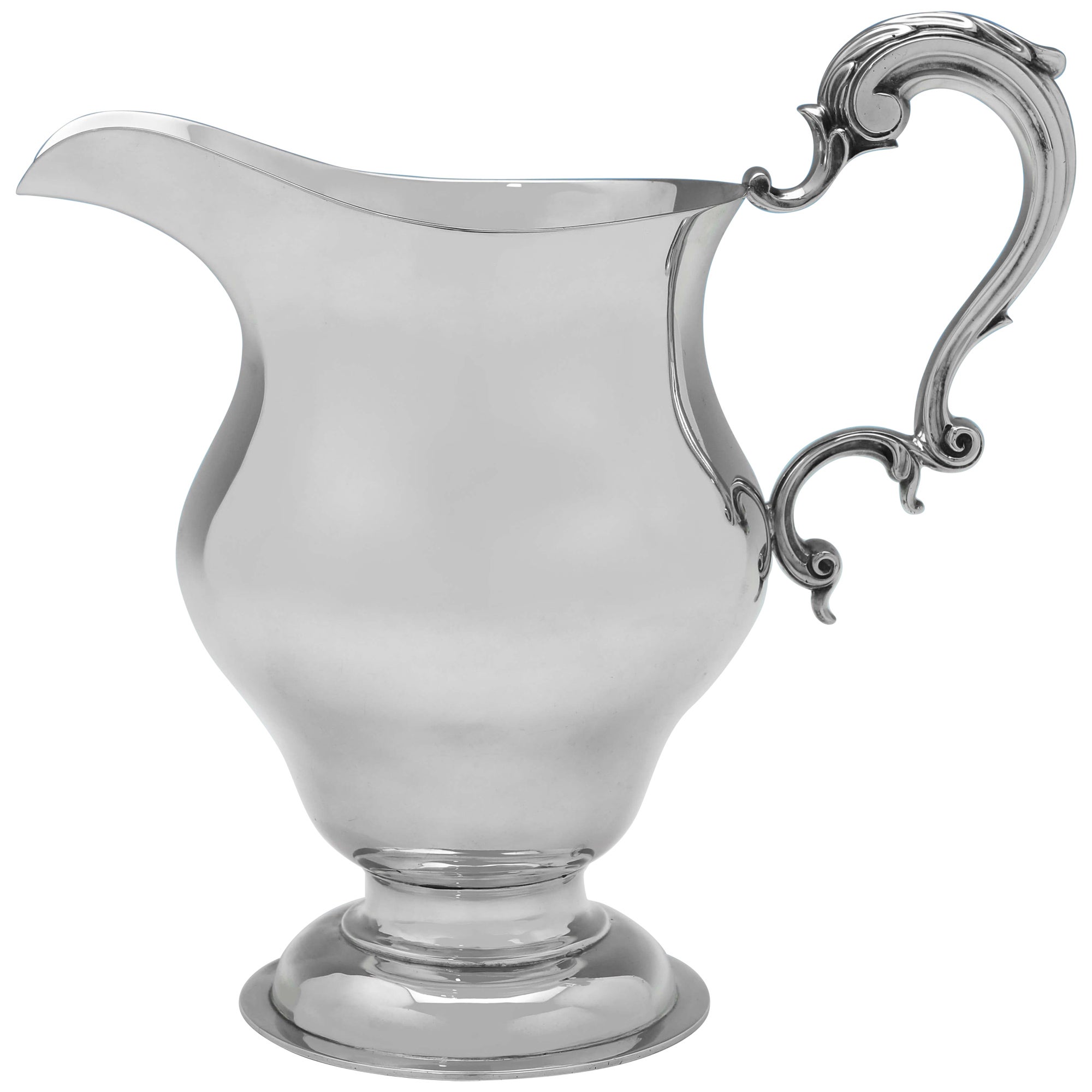 Antique Sterling Silver Water Jug - L. A. Crichton - London 1918 For Sale