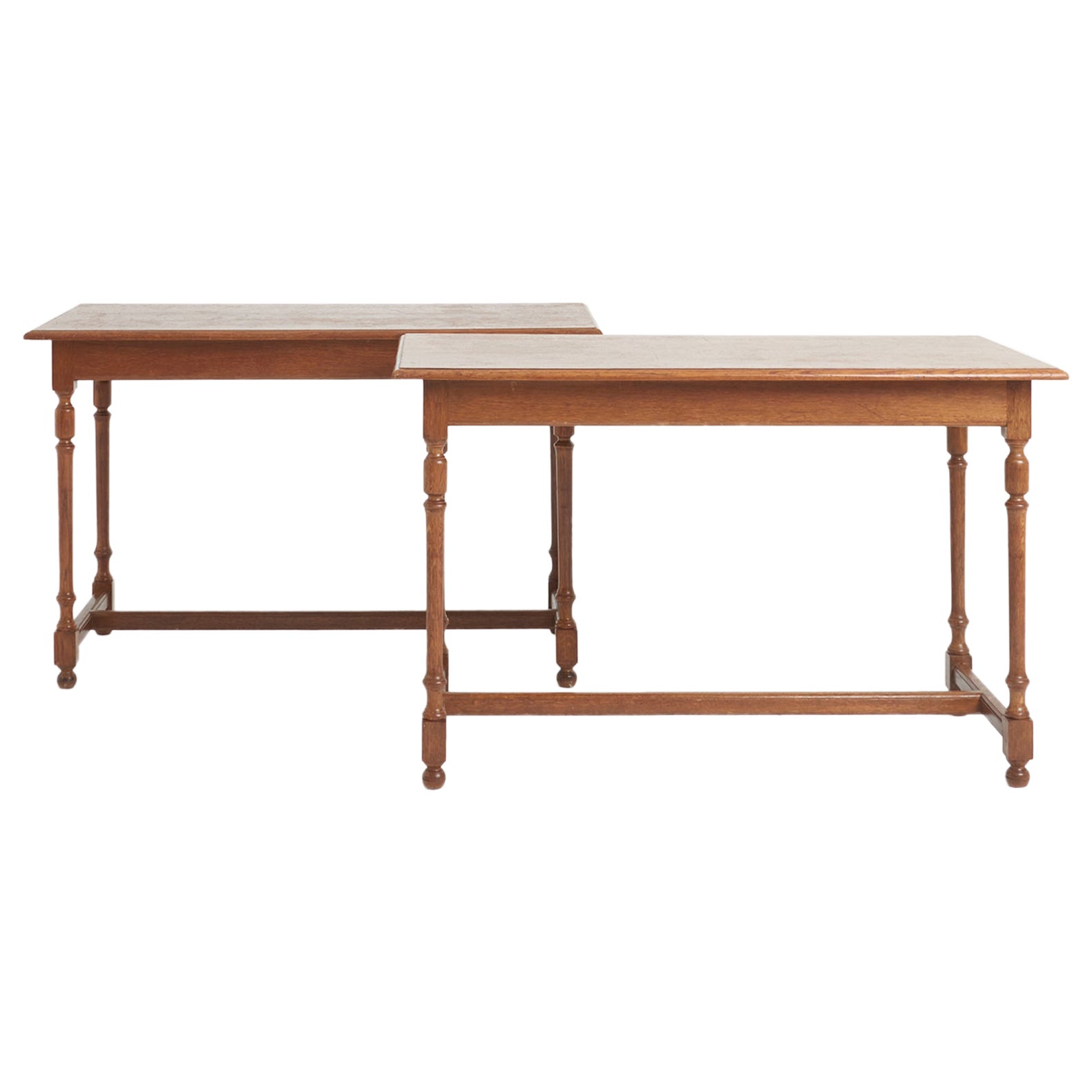 Pair of Oak Console Tables
