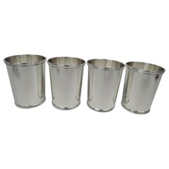 Set of 4 International Sterling Silver Mint Julep Cups