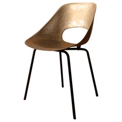 Cast aluminium 'Tulipe' chair by Pierre Guariche. French 1950s.