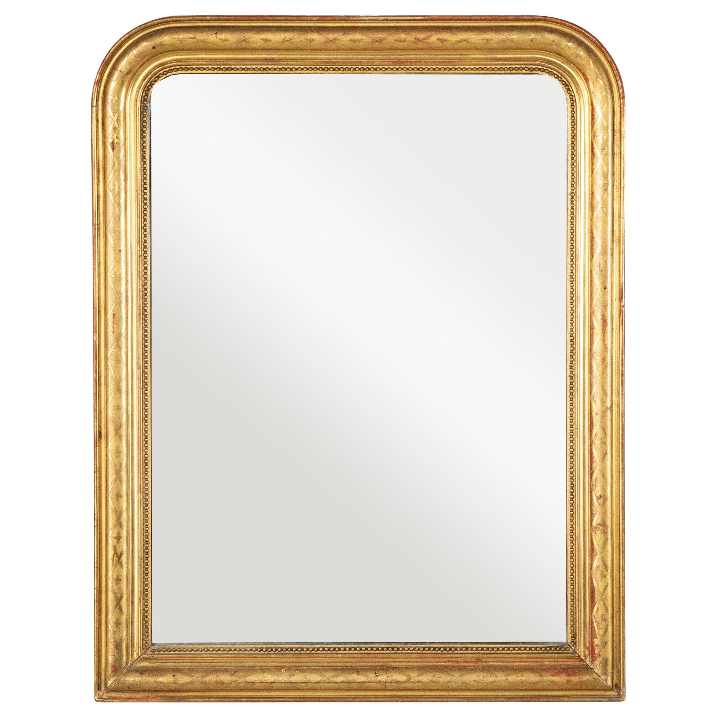 Mid-19th Century French Louis Philippe Period Giltwood Mirror