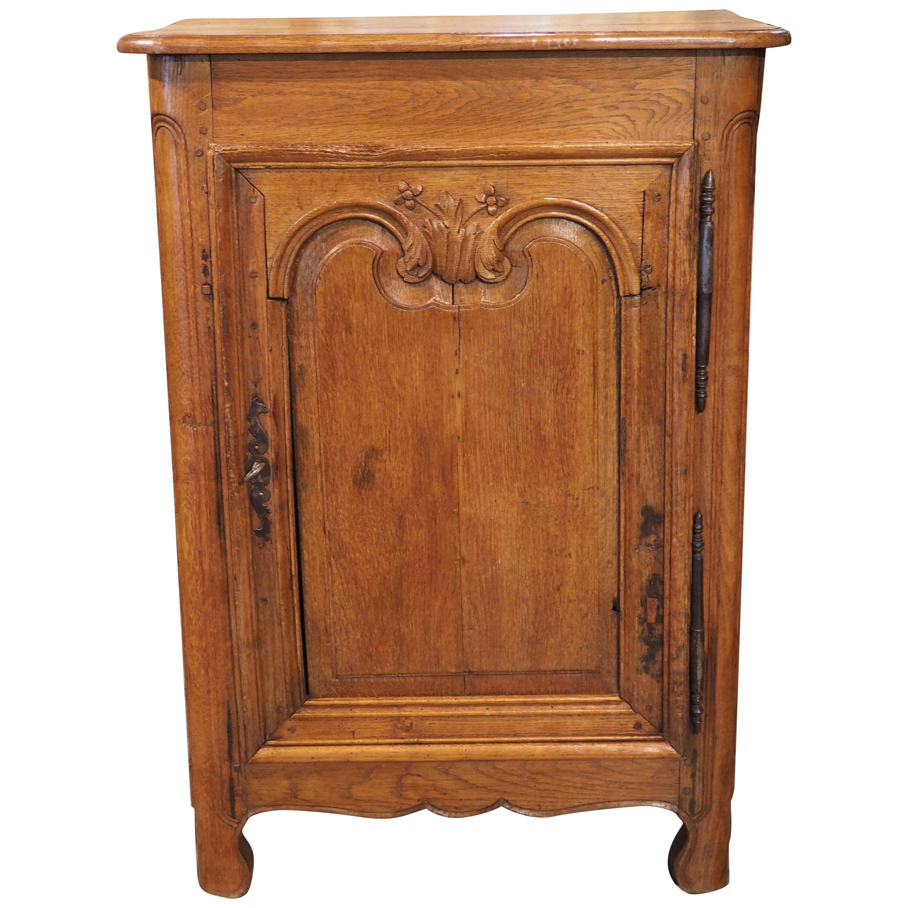 19th Century Oak Confiturier Cabinet from Normandy, France For Sale