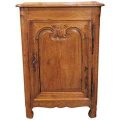 Antique 19th Century Oak Confiturier Cabinet from Normandy, France