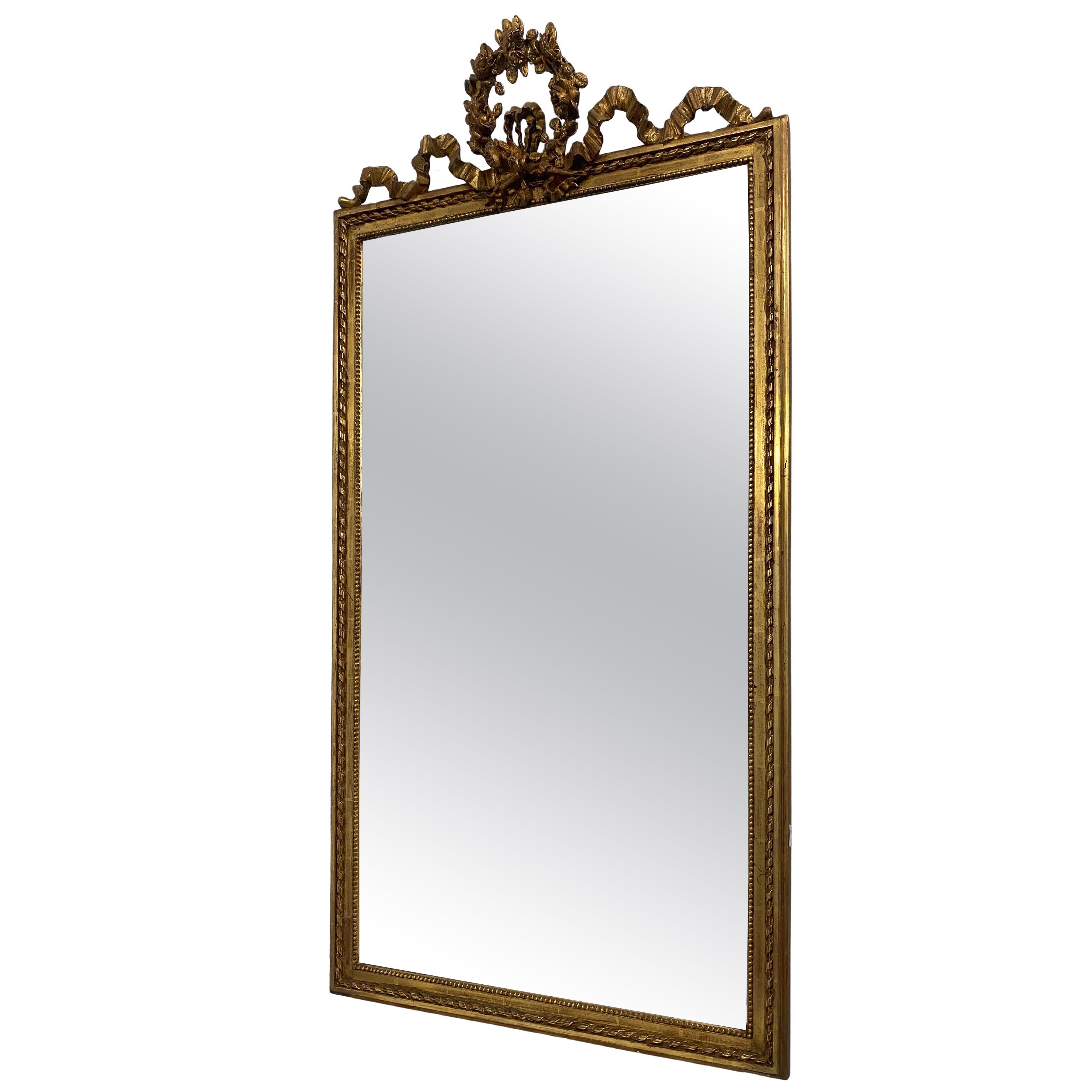 Specchio antico Dorato Grande Stile Art Nouveau Barocco vintage epoca oro