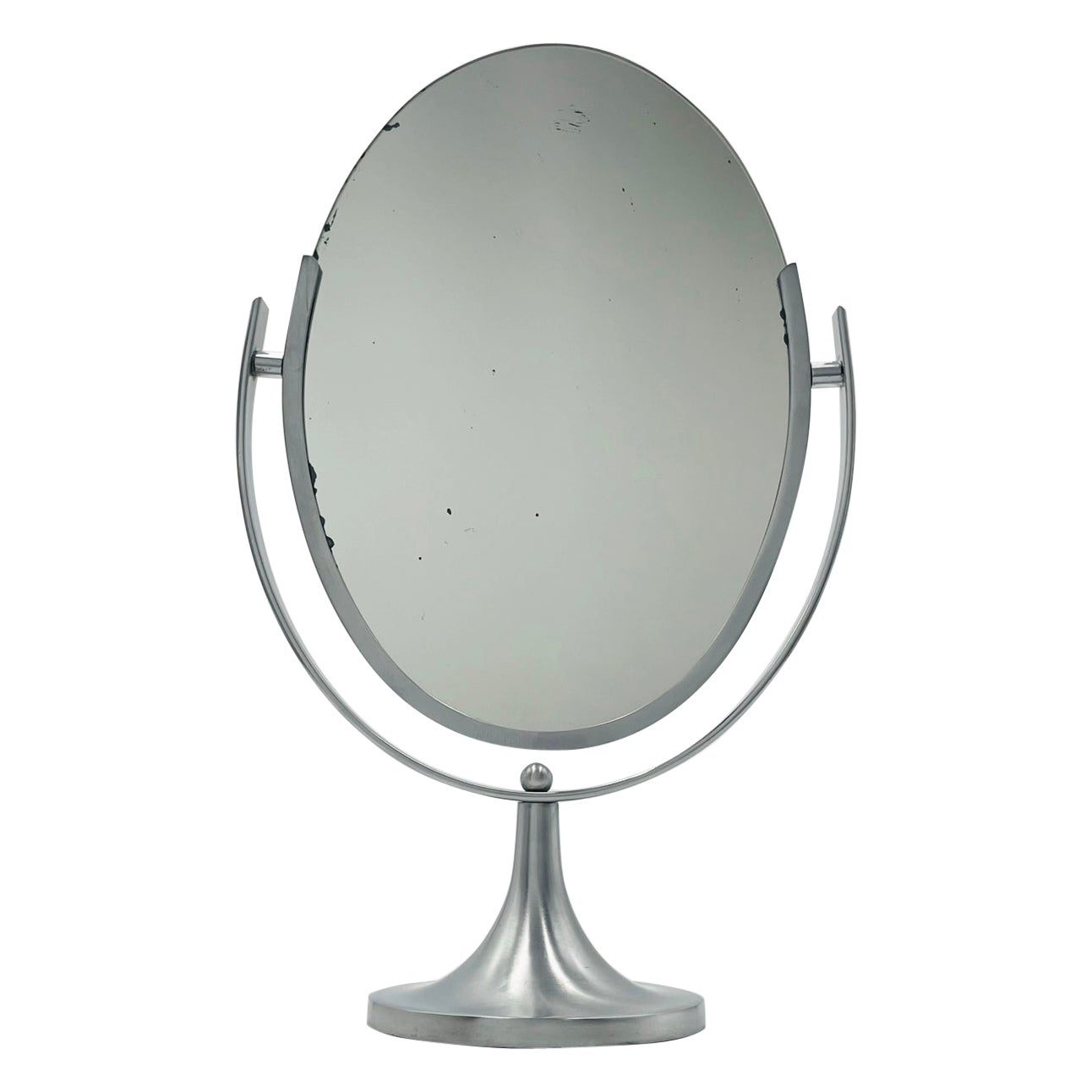 Bugle Base Vanity Mirror by Charles Hollis Jones, USA 1960's For Sale