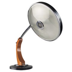 Lampada vintage Fase Maof President in colore nero, anni '70