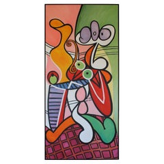 Retro Monumental Abstract Painting