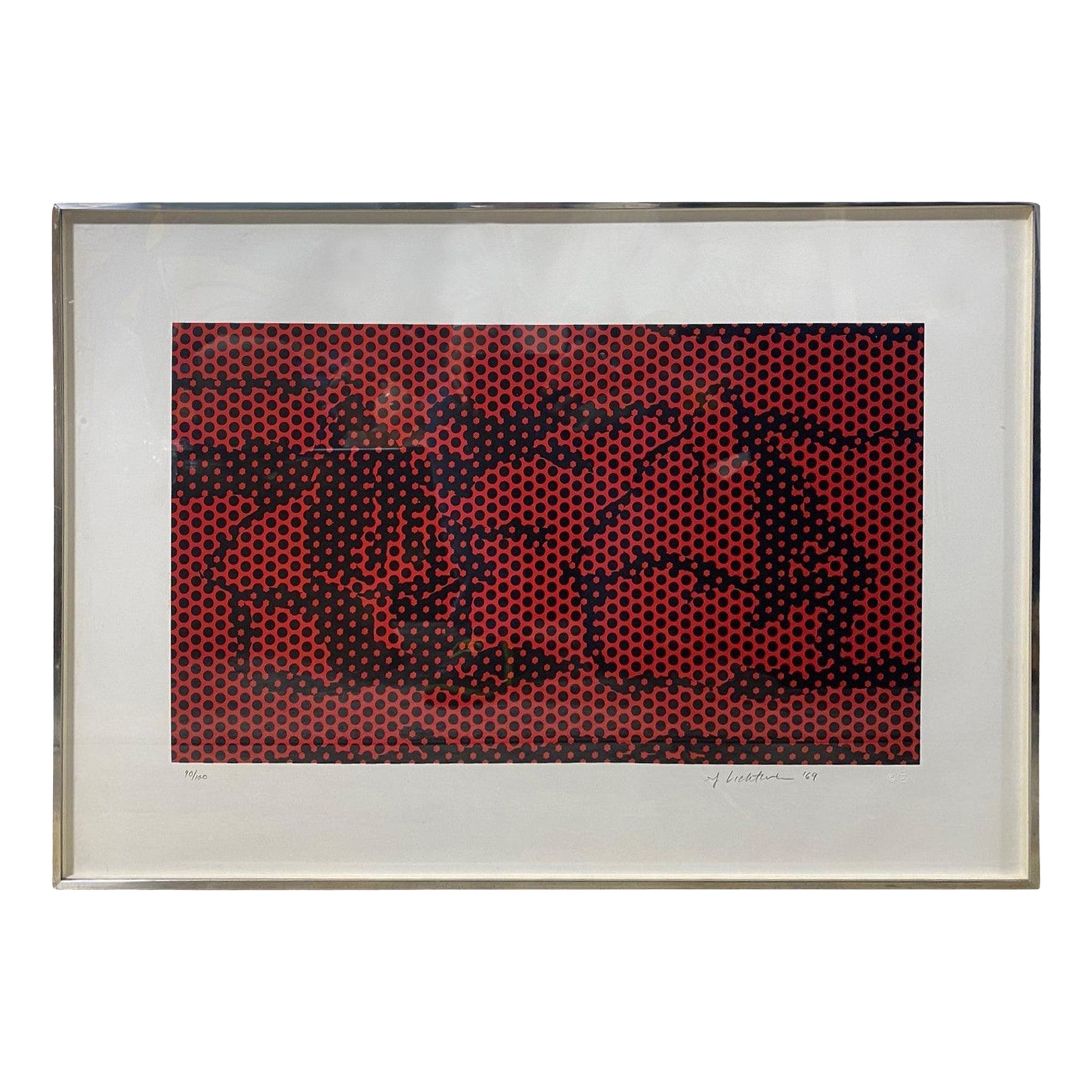 Roy Lichtenstein Signed Limited Edition Lithograph Screenprint Haystack #6, 1969