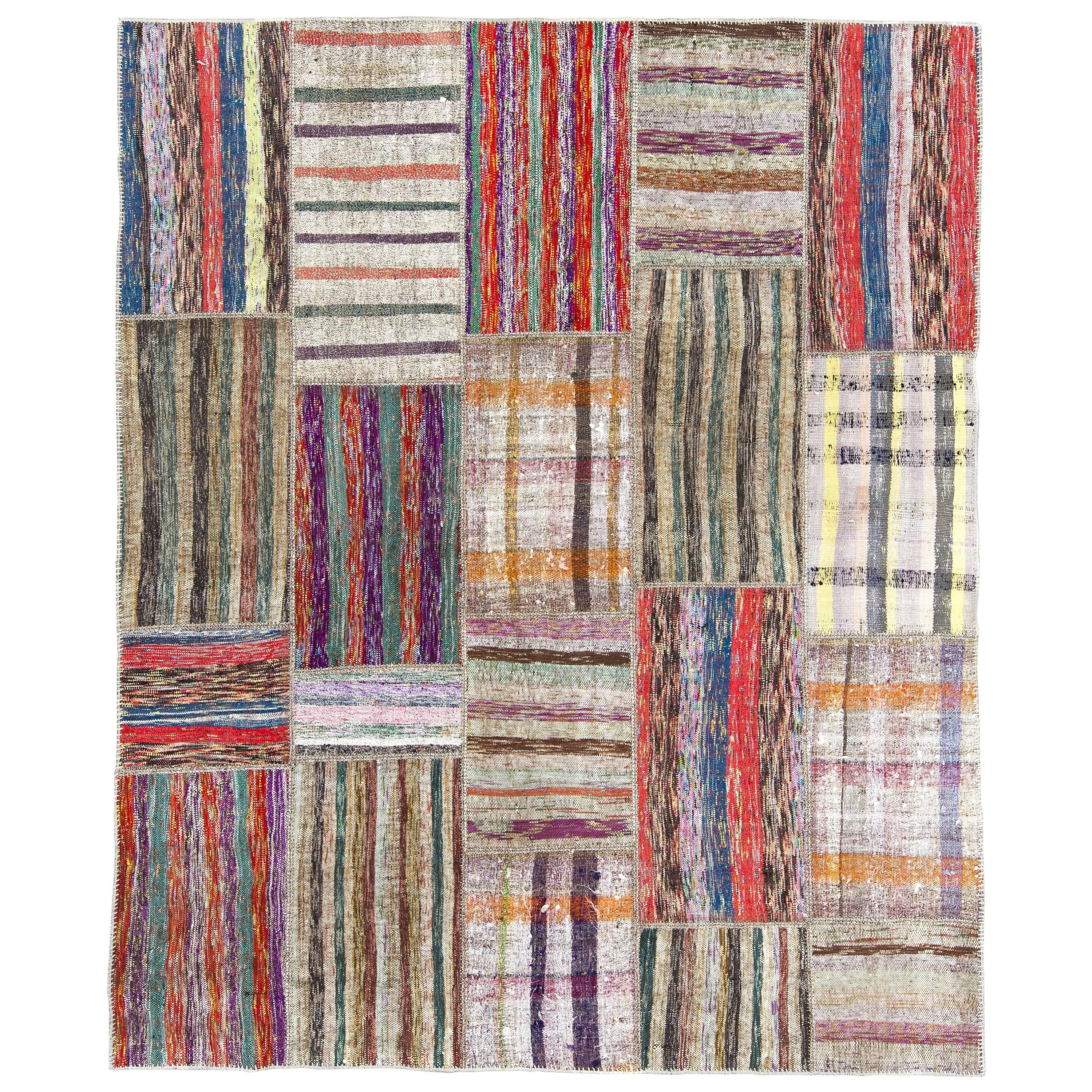 Colorful Cotton Turkish Rag Rug