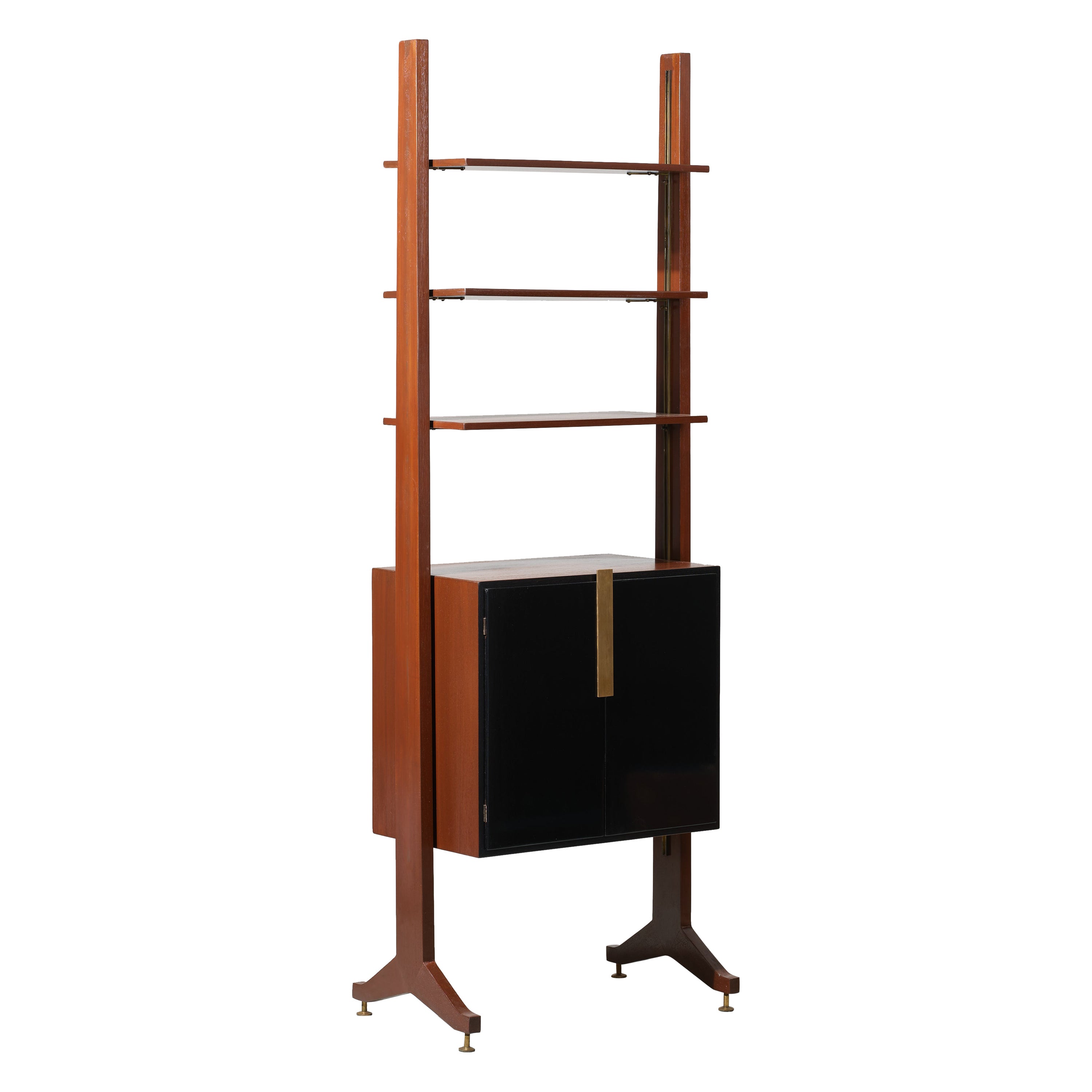 Italian Midcentury Modern Bookcase - Vintage 50s Design Restyled by RETRO4M For Sale