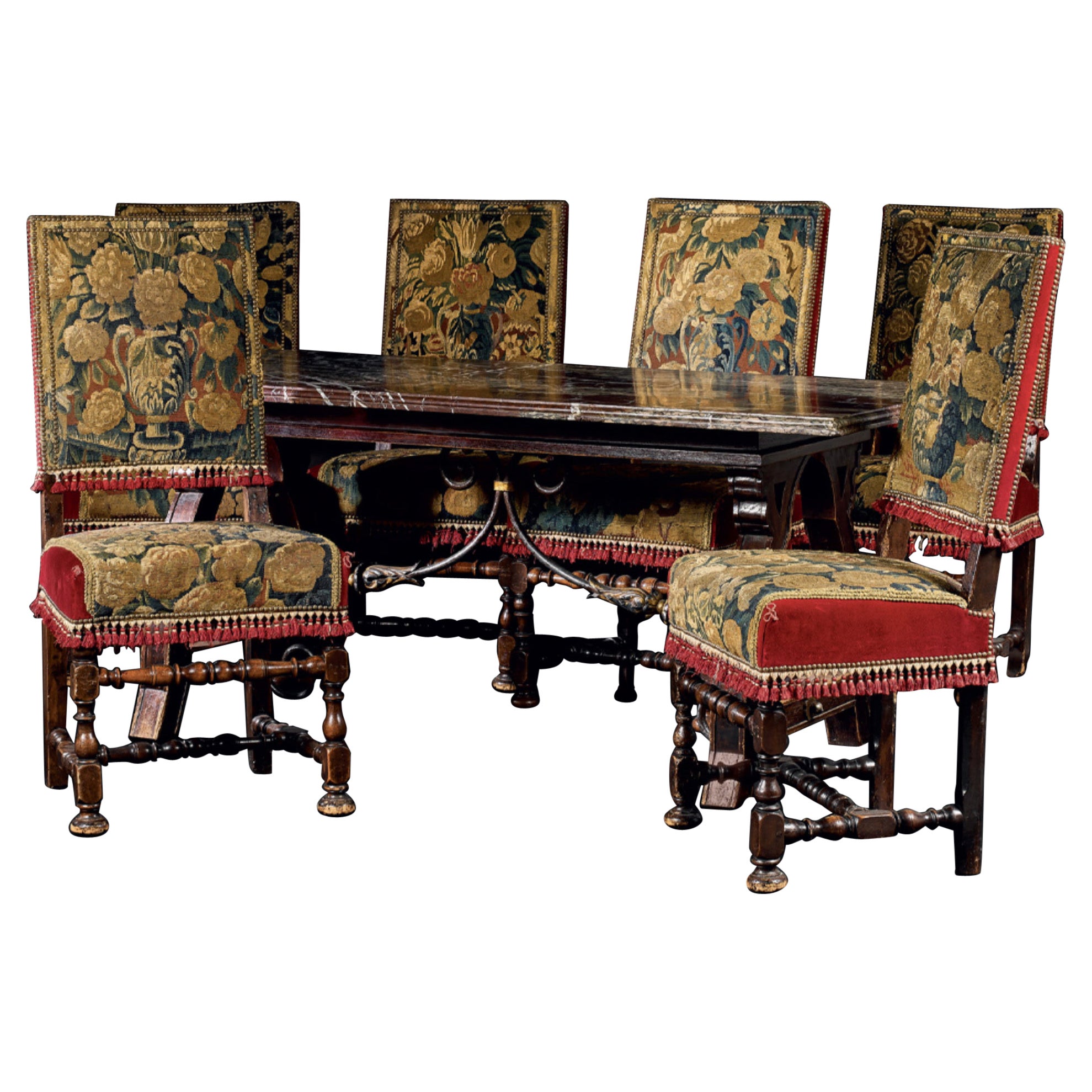 Set of Six Louis XIV Chairs For Sale