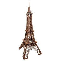 Sculpture of the Eiffel Tower Made of Iron 