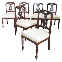 19th Century English Set of Six Antique Chairs