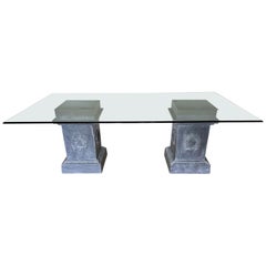 Classical Style Pedestal Dining Room Table -- Table Base Only