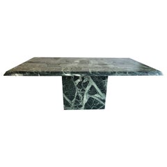 Italian Green Marble Dining Table