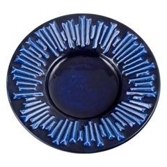 Carl-Harry Stålhane for Rörstrand, "Andalusia", ceramic bowl in deep blue glaze