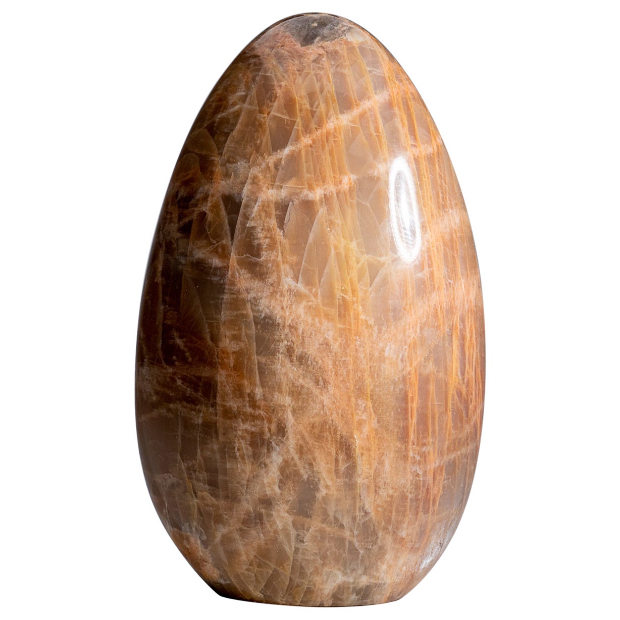 Genuine Polished Peach Moonstone Freeform from Madagascar (6.5 lbs) For Sale