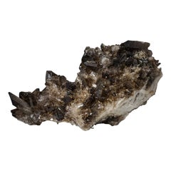 Cluster di cristallo di quarzo fumé autentico da Mina Gerais, Brasile (8.4 libbre)