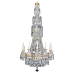 An Exceptionally Large 12 Light Regency Chandelier Attributed To John Blades