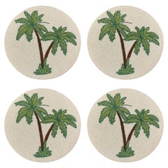 Palm Beaded Placemat Set of 4