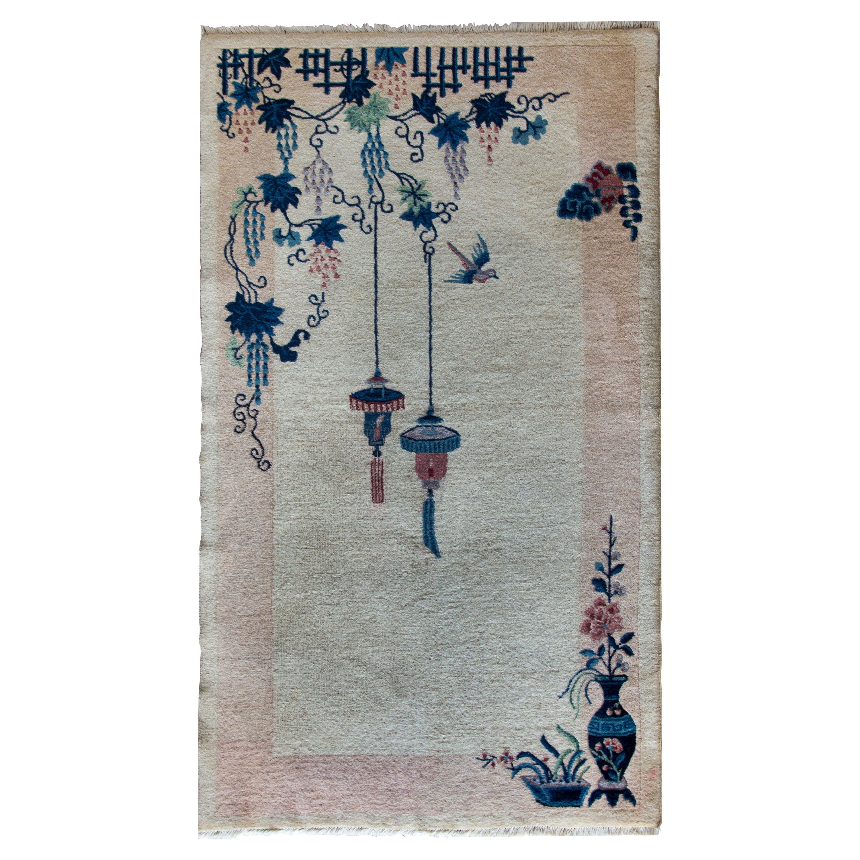Early 20th Century Chinese Art Deco Rug For Sale