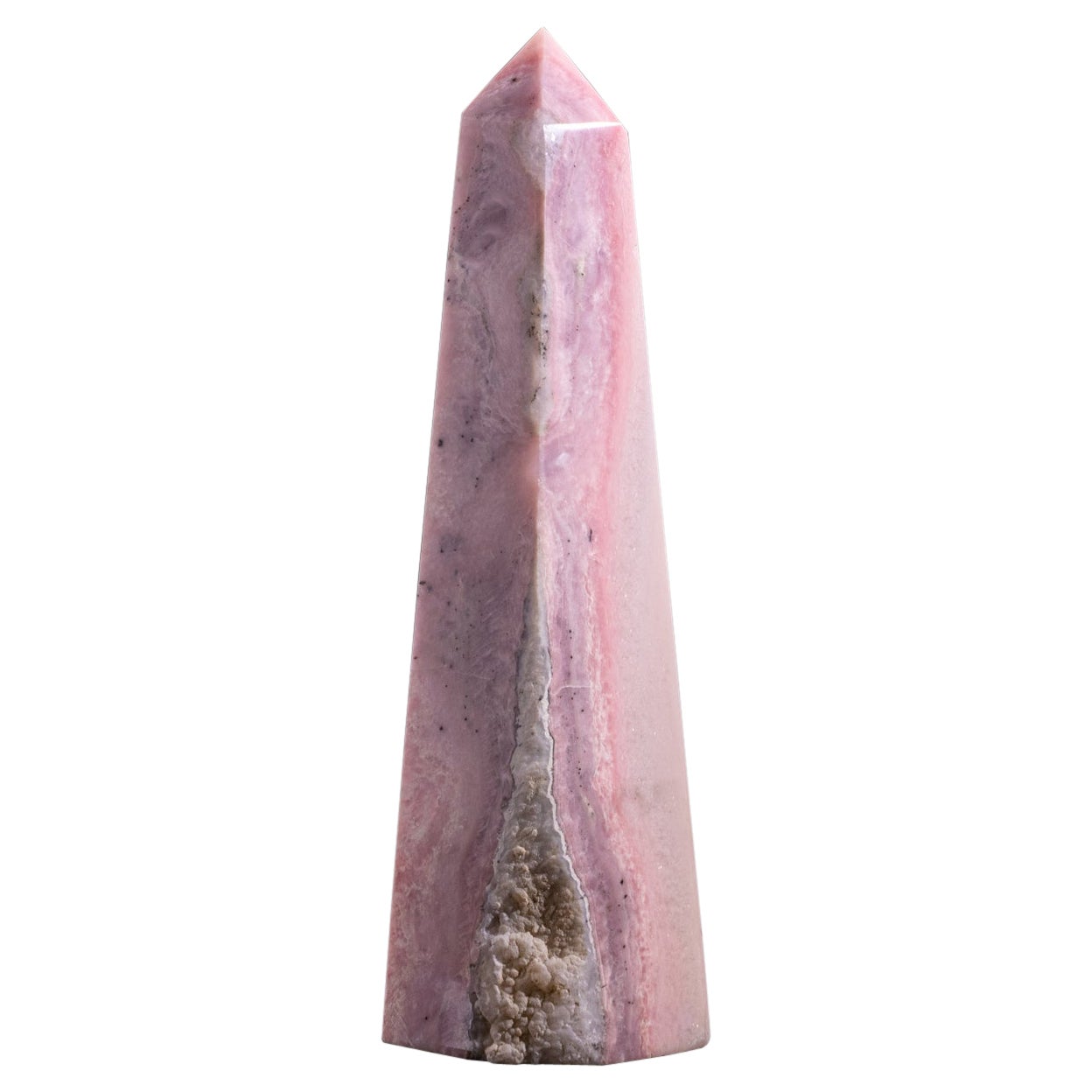 Polierter rosa Opal-Obelisk (4.2 lbs)