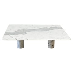 Angelo Mangiarotti carrara marble Coffee Table for Up&Up, Italy