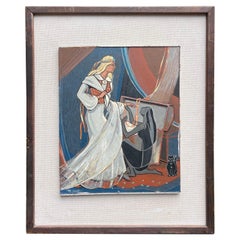 Richard Soot, 1903-2002, “Linda ehtimas” Oil on Board Painting, Sööt
