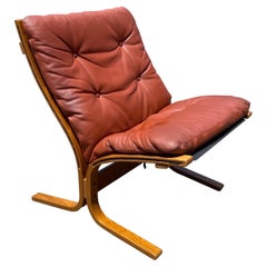 Ingmar Relling for Westnofa (attr) Bentwood Leather “Siesta” Sling Chair