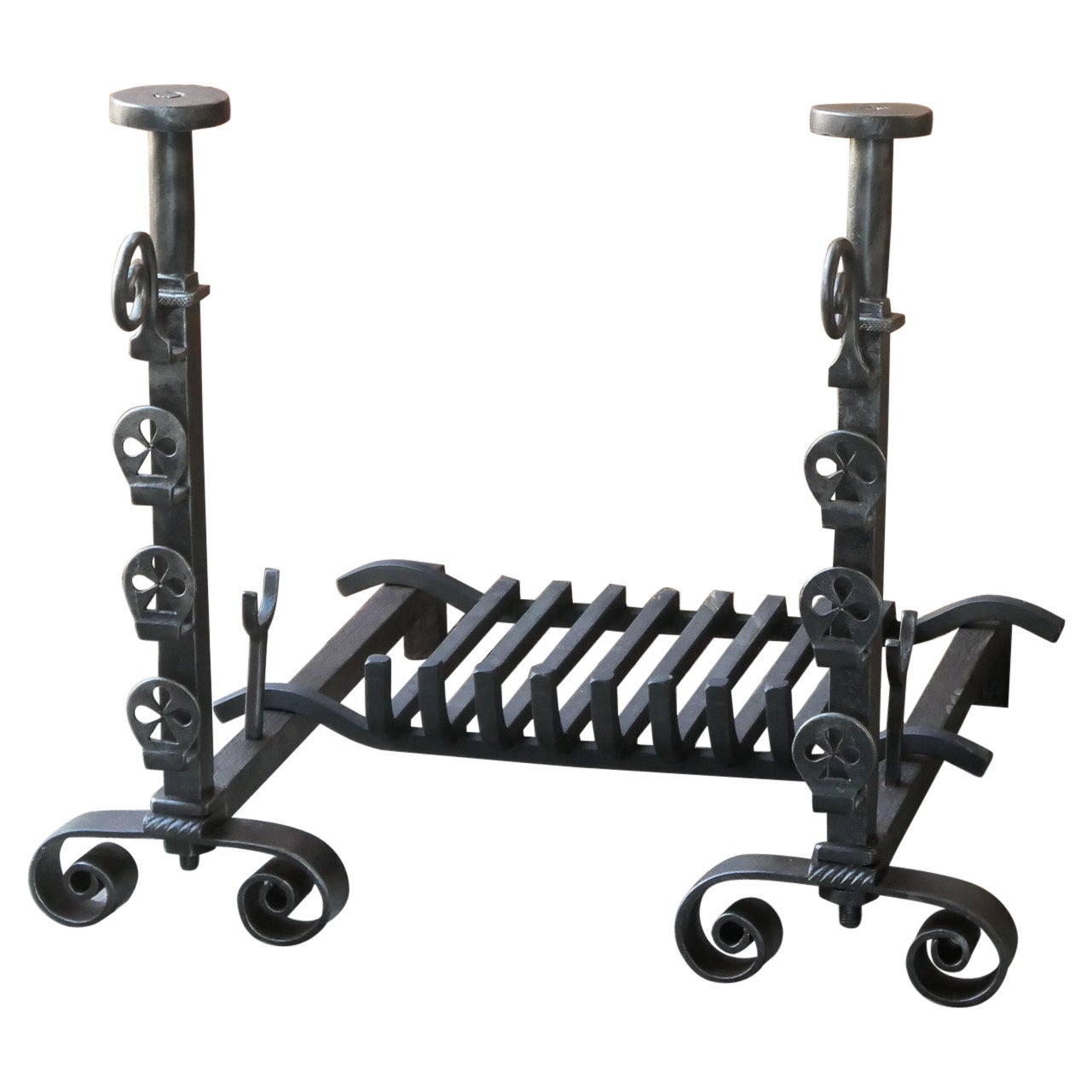 French Neoclassical  Period Fireplace Grate or Fire Basket, 18th - 19th Century For Sale