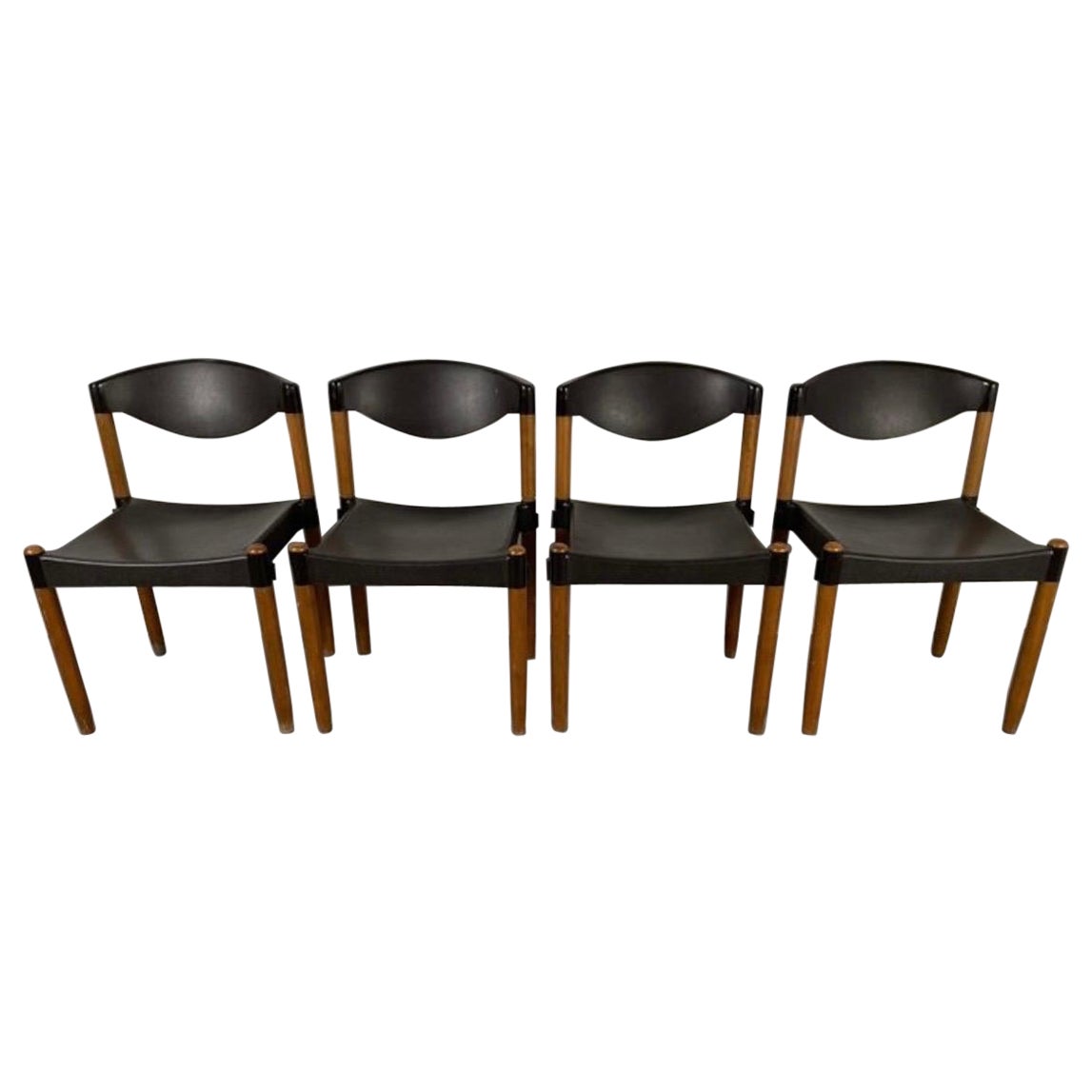 Dining Chairs Strax by Hartmut Lohmeyer For Casala , Germany 1970s, Set of Four