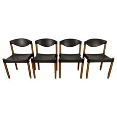  Dining Chairs Strax by Hartmut Lohmeyer For Casala , Germany 1970s, Set of Four