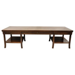 Bill Sofield for Baker 66" Long Modern One Drawer Mahogany Coffee Table