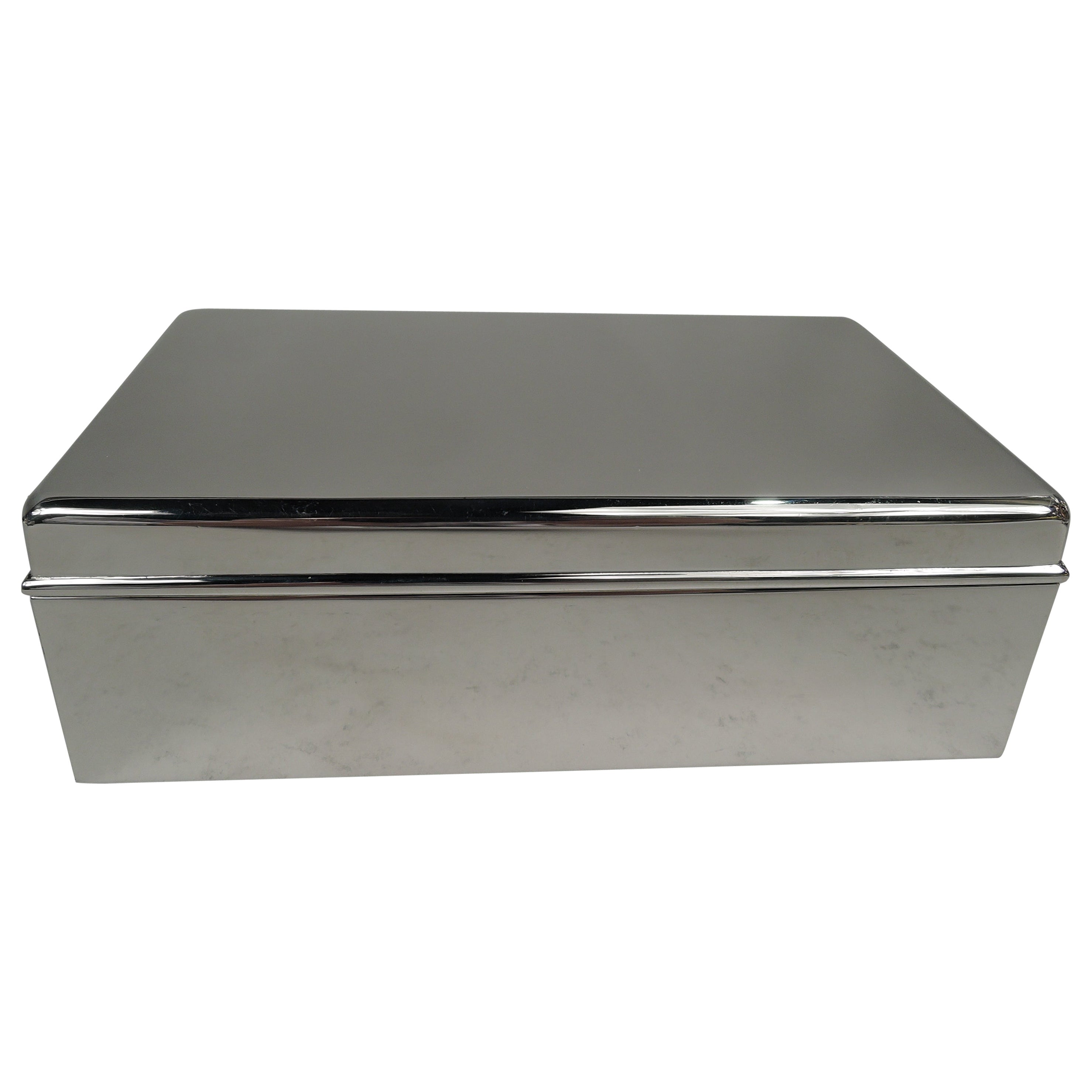 Tiffany Midcentury Modern Sterling Silver Box For Sale