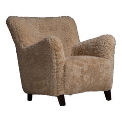 Shearling Chair, Denmark circa 1940