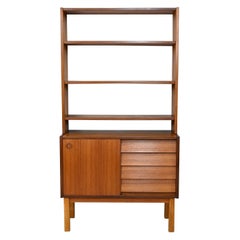 Vintage bookcase with storage cabinet