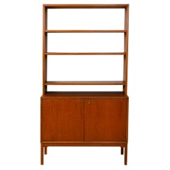 Vintage Swedish bookcase with storage compartment