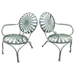 Francois Carre chaises longues de jardin circa 1940