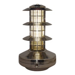 Polished Aluminum Pagoda Lamp - Model 1 by Daughter Mfg