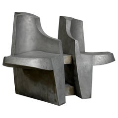 Aluminum Settee / Bench by Jim Cole 