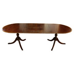 Table à manger à double piédestal de la société Charak Furniture Company datée de 1953