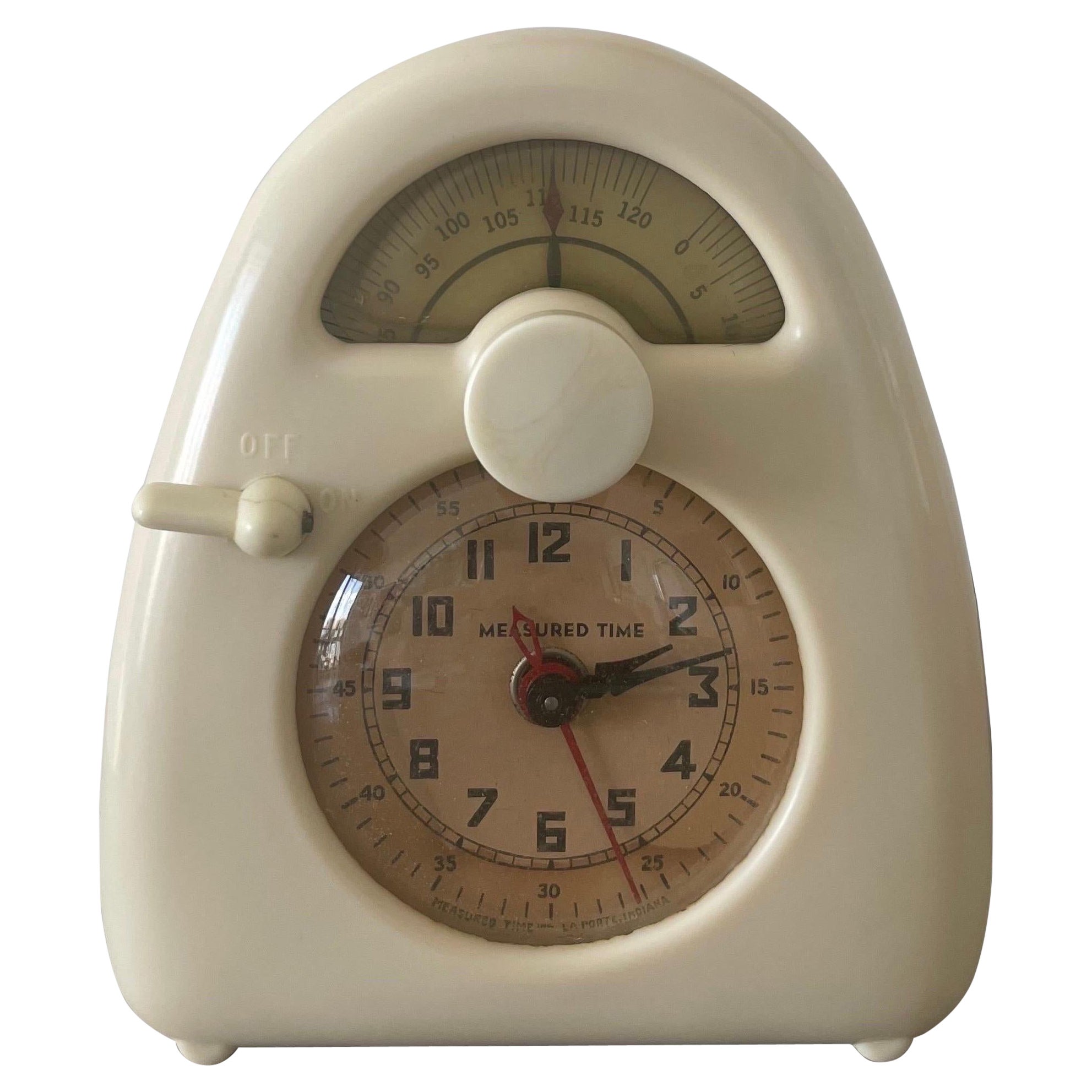 1932 Isamu Noguchi “Measured Time” Hawkeye Clock  For Sale