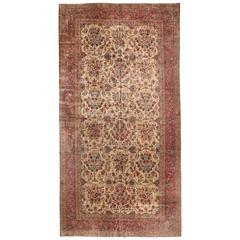 Antique Oversize Kashan Carpet