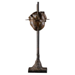 Vintage Cesar (1921-1998) 'burst Heart' Patinated Bronze. Bocquel Cast Iron Numbered O