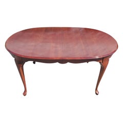 Used Pennsylvania House Solid Cherry Queen Anne Extention Dining Table