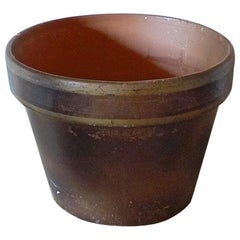 Vintage French Mid-20th Century Small Ceramic Pot