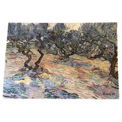 Used Danish Ege Axminster Vincent van Gogh "Olive Trees" Wool Rug/Wall Hanging