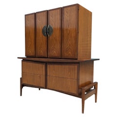 Vintage Mid Century Modern Walnut Gentleman's Chest by Helen Hobey for Baker, c1960s