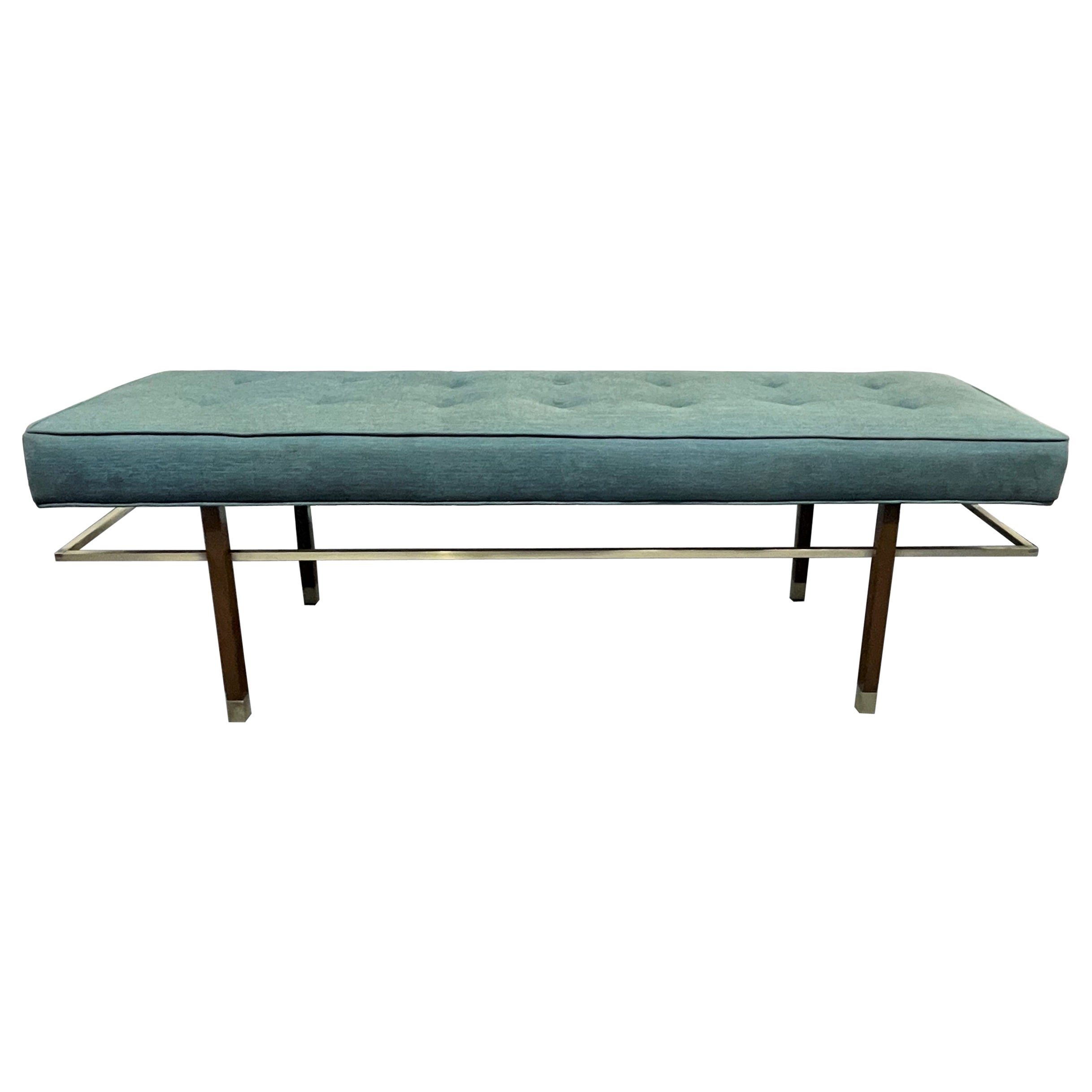  1950s Harvey Probber Brass Floating Bench For Sale